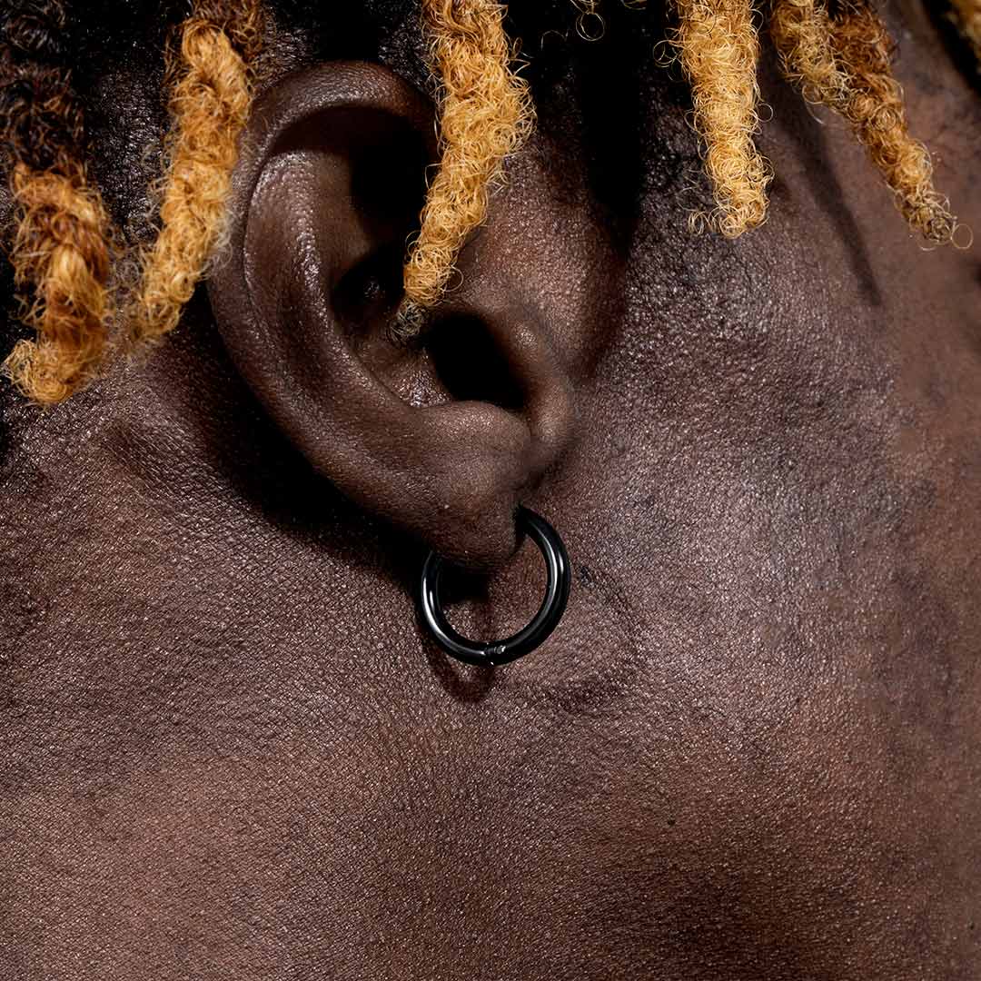 12mm Stainless Steel Hoop Earrings Bold Statement Style With Street Luxury - Image 5