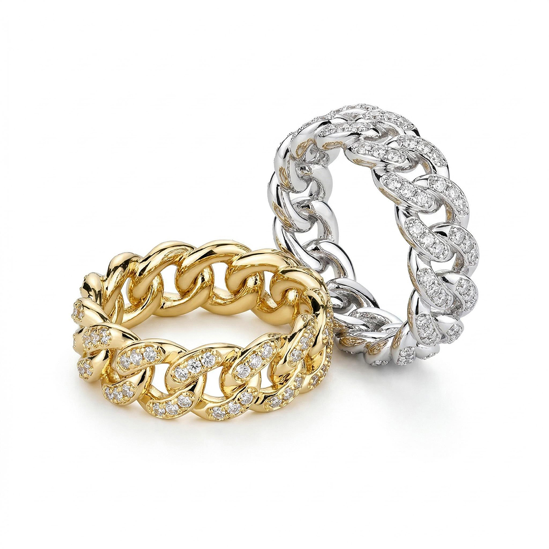 Iced Out 8mm Cuban Ring In White Gold Made For Street Luxury Energy - Image 6