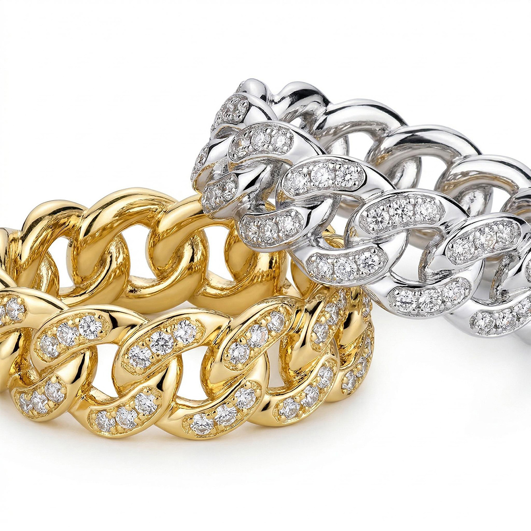 Iced Out 8mm Cuban Ring In White Gold Made For Street Luxury Energy - Image 8