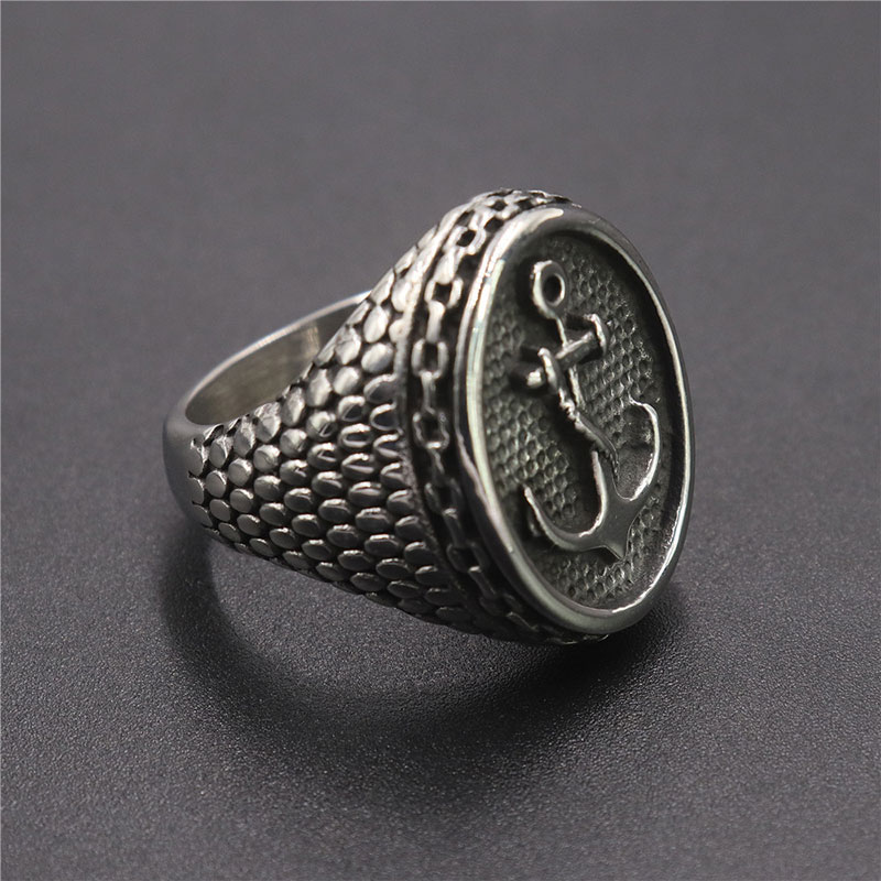 Anchor Stainless Steel Ring Bold Statement Style With Street Luxury - Image 3