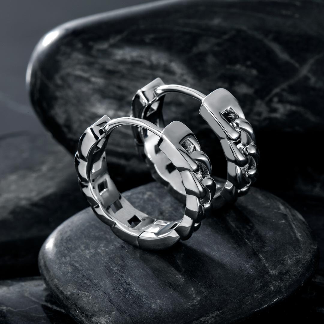 Cuban Hoop Earrings In White Gold Gold With Bold Statement Appeal