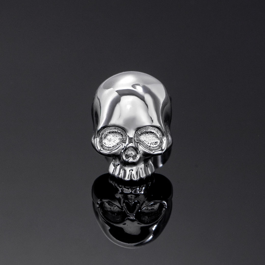 Two-tone Skull Asymmetric Earrings Bold Statement Style With Street Luxury - Image 6