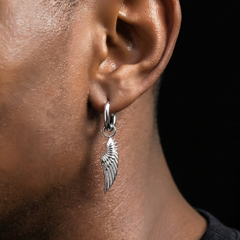 Angel Wings Earrings In White Gold Gold With Bold Statement Appeal - Image 5