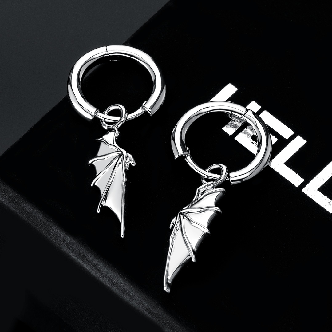 Devil Wing Dangle Earrings Bold Statement Style With Street Luxury - Image 4