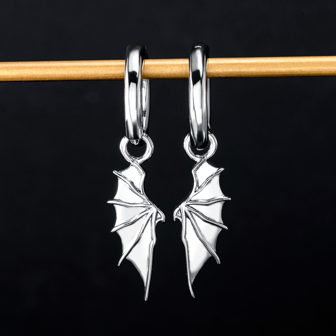Devil Wing Dangle Earrings Bold Statement Style With Street Luxury - Image 5