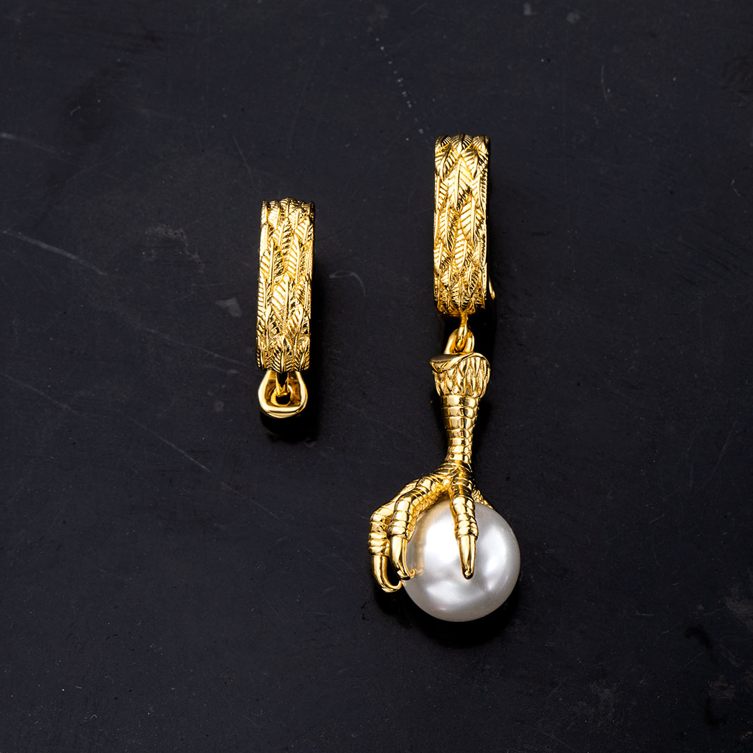 Dragon Claw Pearl Earrings Bold Statement Style With Street Luxury - Image 4