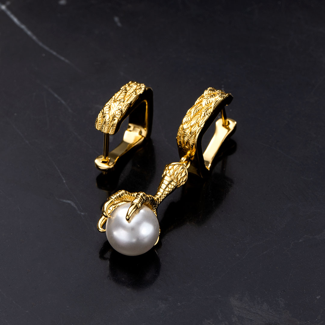 Dragon Claw Pearl Earrings Bold Statement Style With Street Luxury - Image 5
