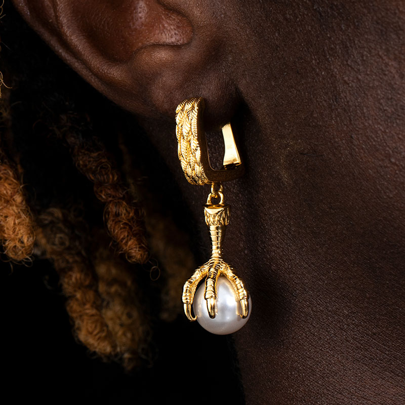 Dragon Claw Pearl Earrings Bold Statement Style With Street Luxury