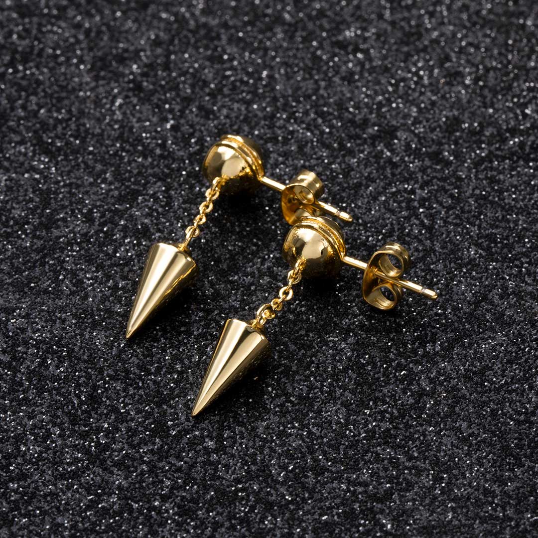 Eye Of Ra Cron Drop Earrings Bold Statement Style With Street Luxury - Image 4