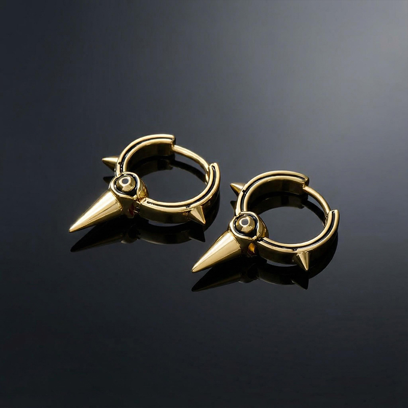 Eye Of Ra Cron Huggie Earrings Bold Statement Style With Street Luxury - Image 5