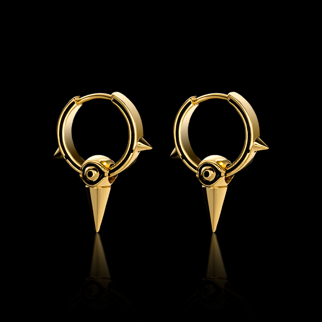 Eye Of Ra Cron Huggie Earrings Bold Statement Style With Street Luxury