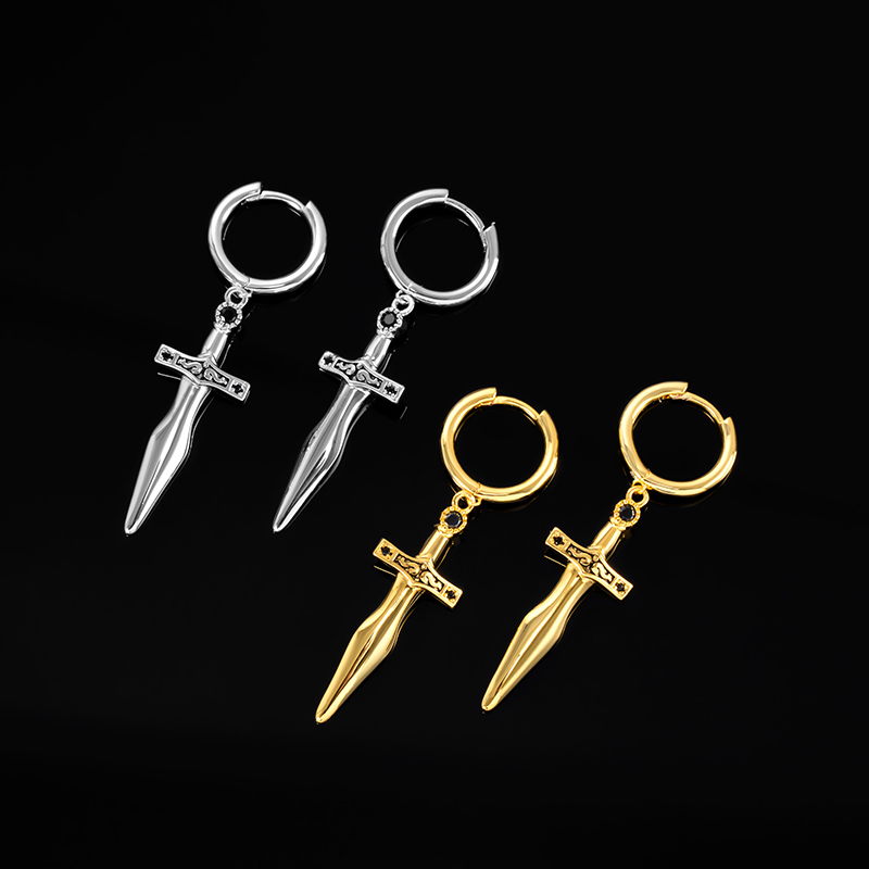 Sword Dangle Earrings Bold Statement Style With Street Luxury - Image 5