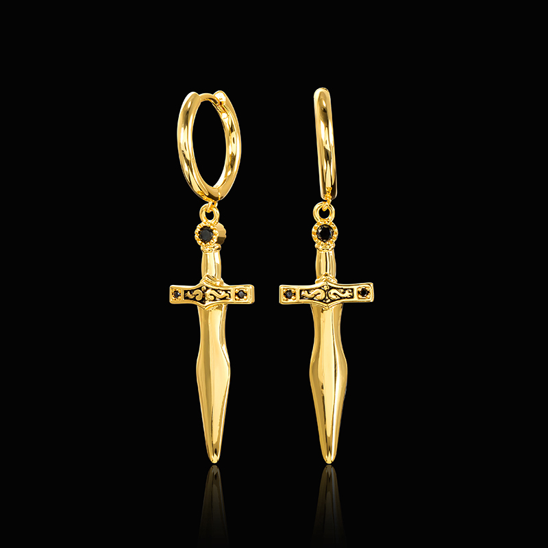 Sword Dangle Earrings Bold Statement Style With Street Luxury