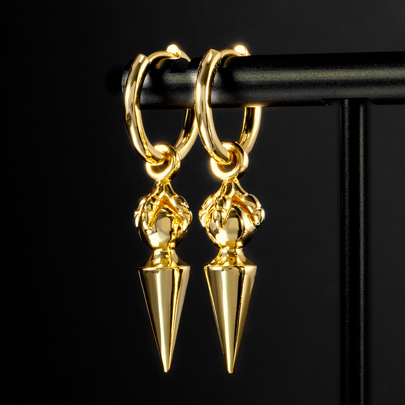 Dragon Claw Cron Hoop Earrings Bold Statement Style With Street Luxury