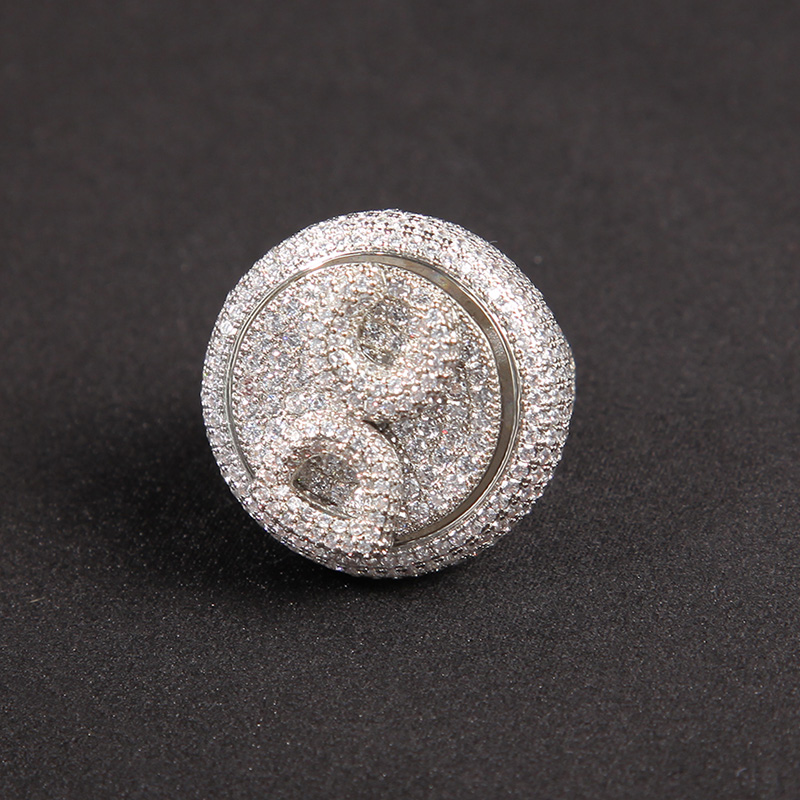 Custom Initial Letter Rotating Ring Bold Statement Style With Street Luxury - Image 4