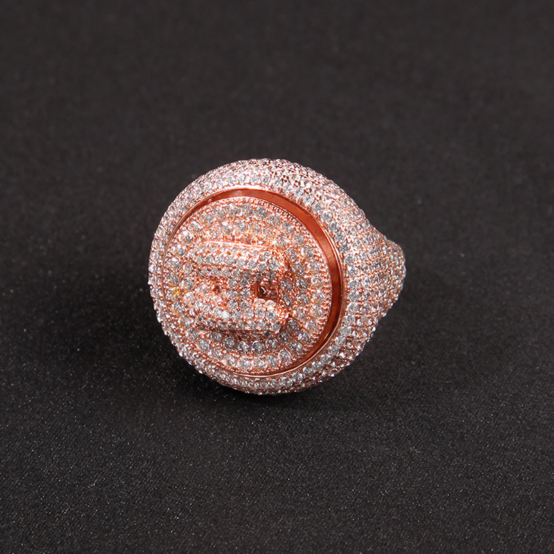 Custom Initial Letter Rotating Ring Bold Statement Style With Street Luxury - Image 6