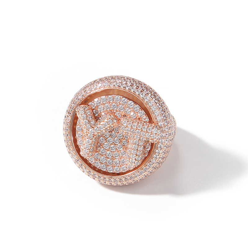 Custom Initial Letter Rotating Ring Bold Statement Style With Street Luxury - Image 8