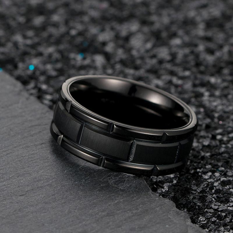 Unique Gents Titanium Steel Band In Black Gold With Street Luxury Shine - Image 4
