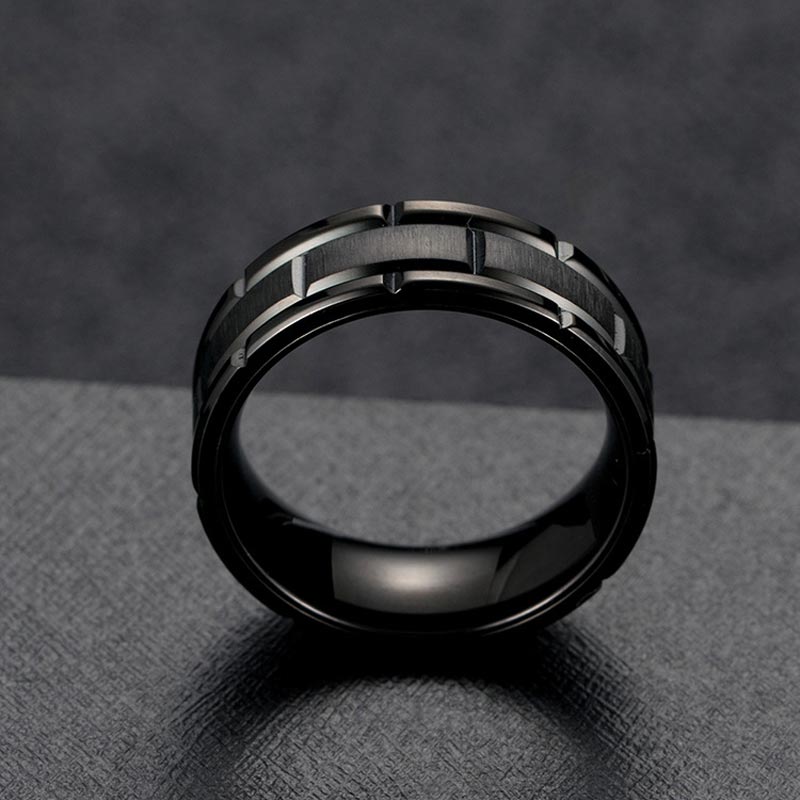 Unique Gents Titanium Steel Band In Black Gold With Street Luxury Shine - Image 5