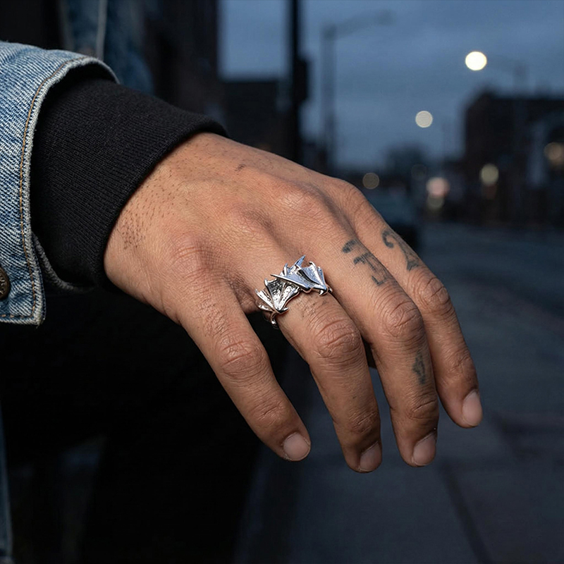 Devil Wings Ring Bold Statement Style With Street Luxury - Image 6