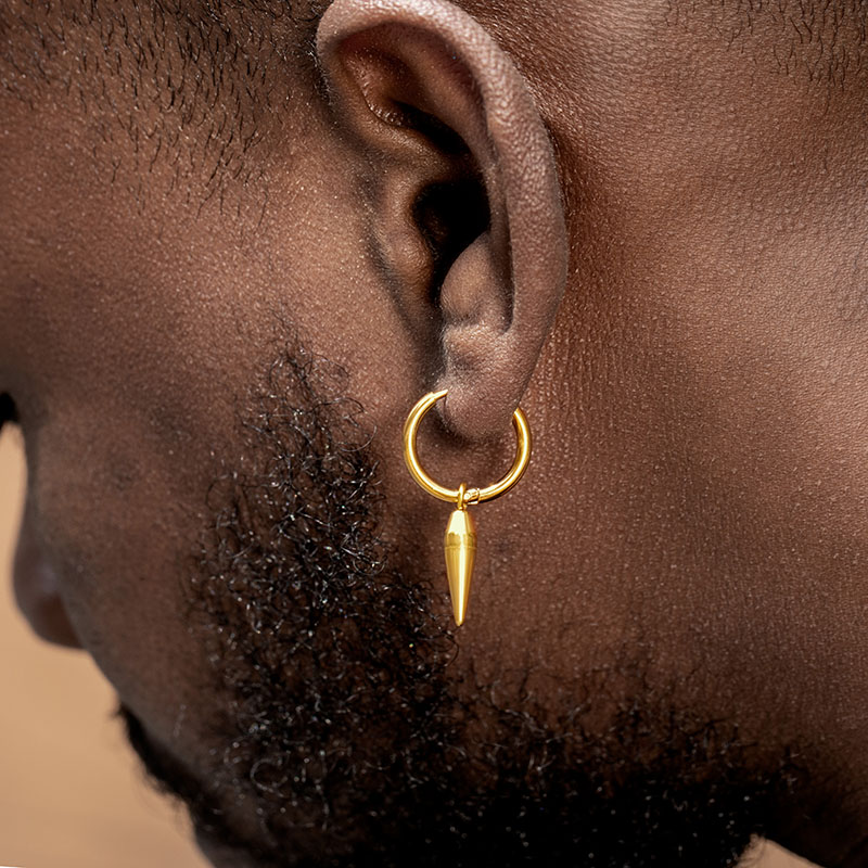 Cone Spike Dangle Hoop Earrings Bold Statement Style With Street Luxury