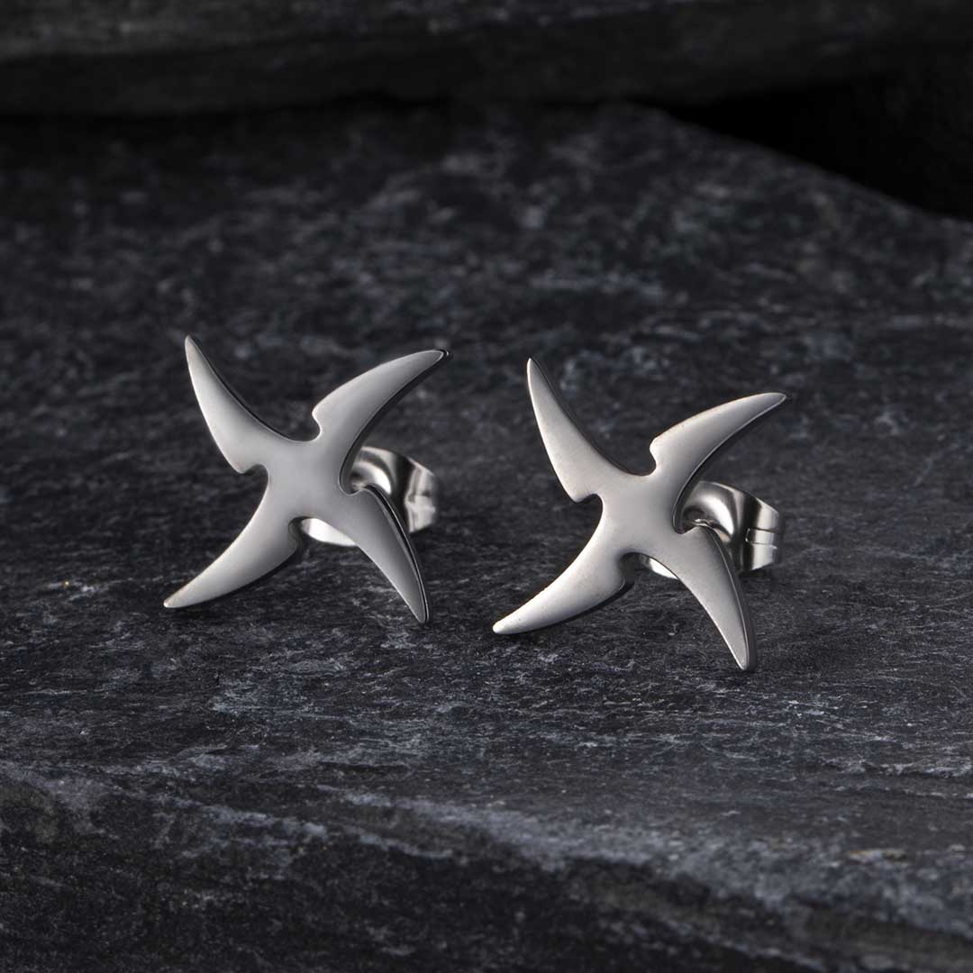 Darts Stainless Steel Stud Earrings Bold Statement Style With Street Luxury