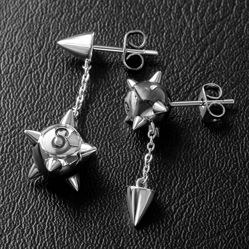 Asymmetric Meteor Hammer Earrings Bold Statement Style With Street Luxury