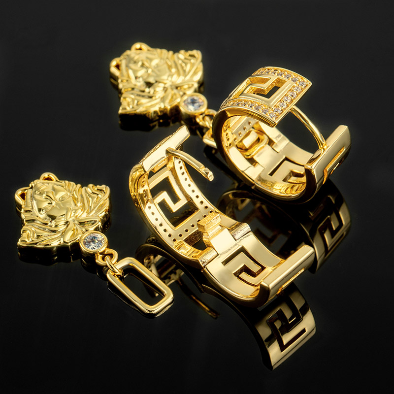 Iced Out Detachable Banshee Earrings Gold With Street Luxury Shine - Image 4