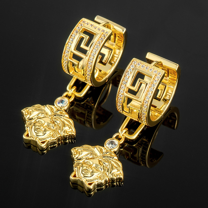 Iced Out Detachable Banshee Earrings Gold With Street Luxury Shine
