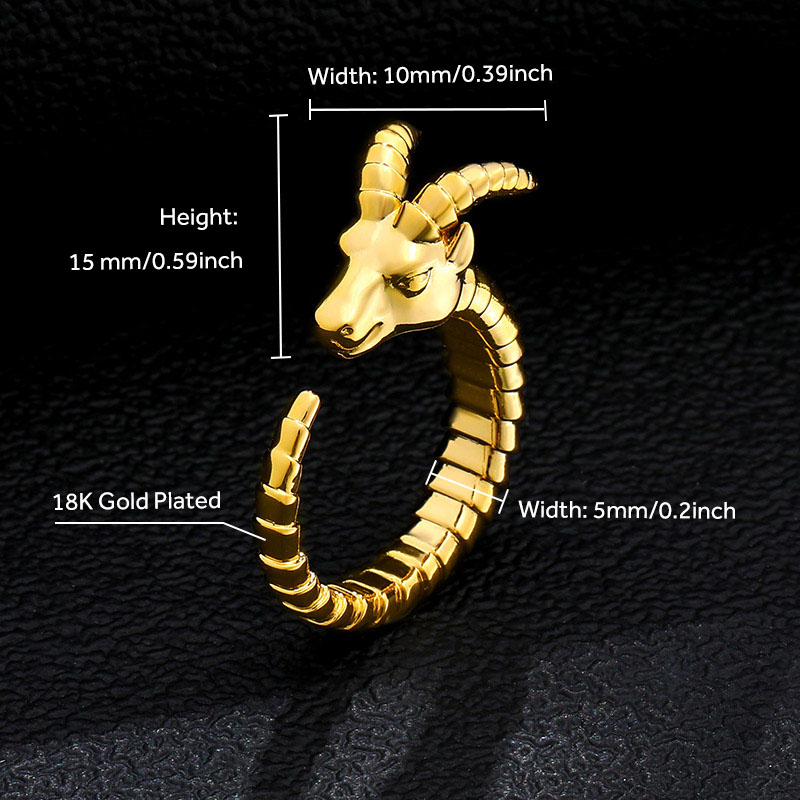 Goat Open Ring Crafted For Standout Style crafted for standout style - Image 5