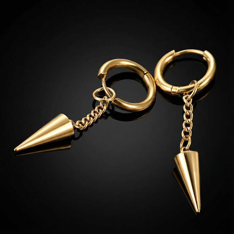Rivet Cone Titanium Earrings Bold Statement Style With Street Luxury - Image 7