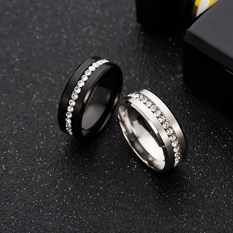 8mm Iced Out Band Ring Silver Premium Look Without Heavy Price - Image 5