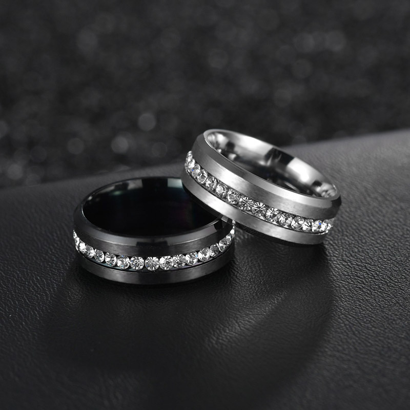 8mm Iced Out Band Ring Silver Premium Look Without Heavy Price - Image 6