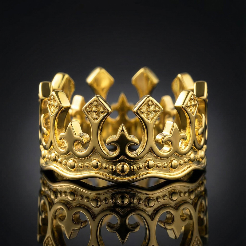 King Crown Ring Bold Statement Style With Street Luxury