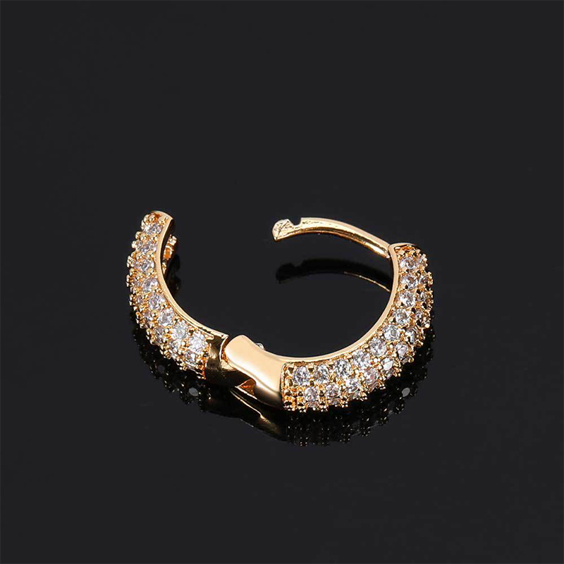 Micro Pave Hoop Earring Bold Statement Style With Street Luxury - Image 3