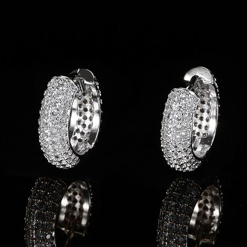 Micro Pave Hoop Earring Bold Statement Style With Street Luxury - Image 6
