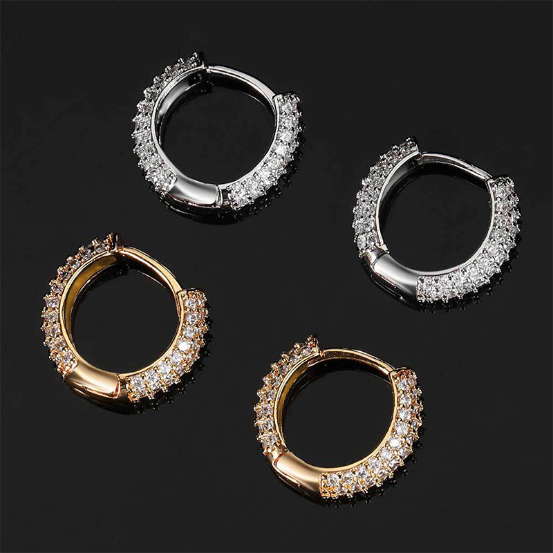 Micro Pave Hoop Earring Bold Statement Style With Street Luxury - Image 7