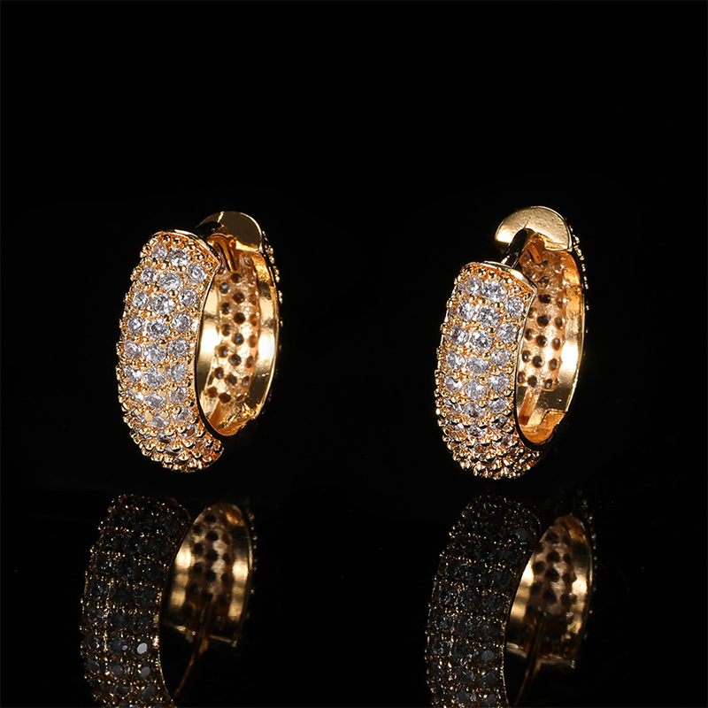 Micro Pave Hoop Earring Bold Statement Style With Street Luxury
