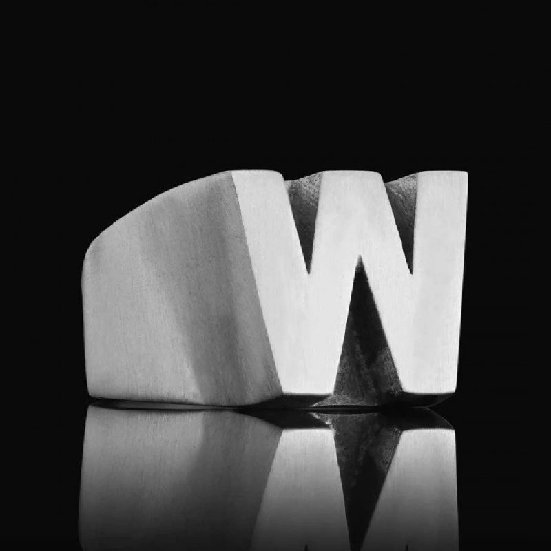 Men's Bold 26 Initial Letters Ring Bold Statement Style With Street Luxury - Image 3