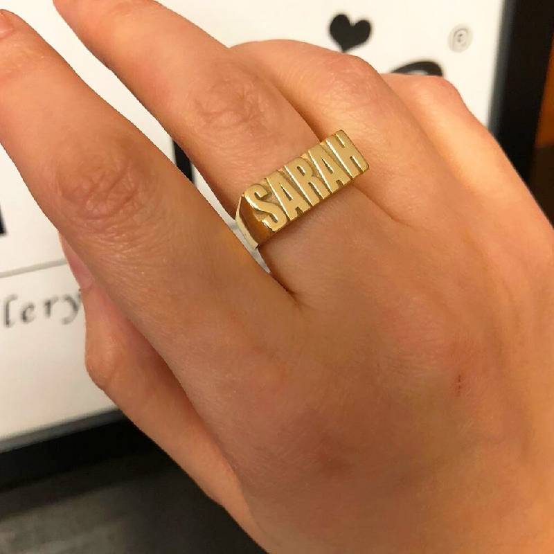 Classic Custom Name Ring Bold Statement Style With Street Luxury - Image 6
