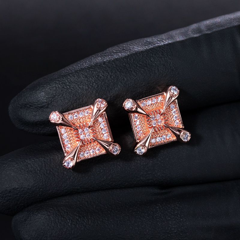 Dragon Claw Square Earring Moissanite With Street Luxury Shine - Image 8