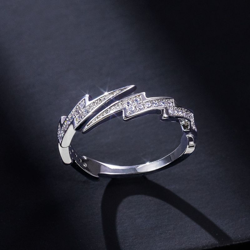 Lightning Open Ring Bold Statement Style With Street Luxury - Image 3