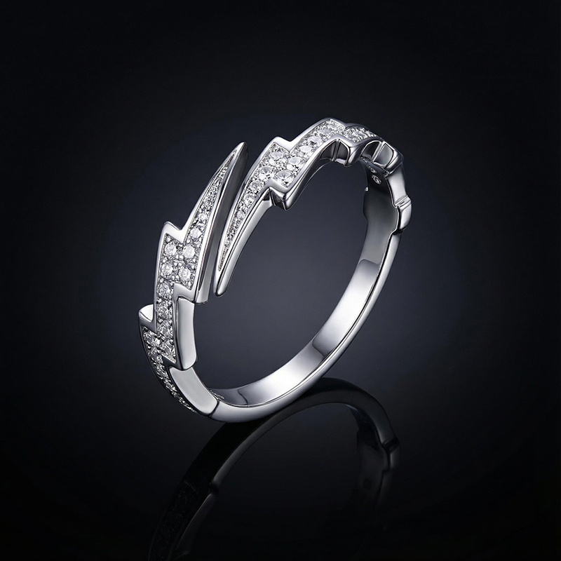 Lightning Open Ring Bold Statement Style With Street Luxury - Image 5