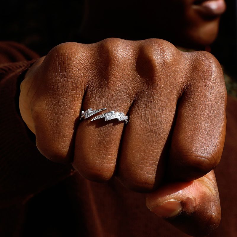 Lightning Open Ring Bold Statement Style With Street Luxury - Image 6