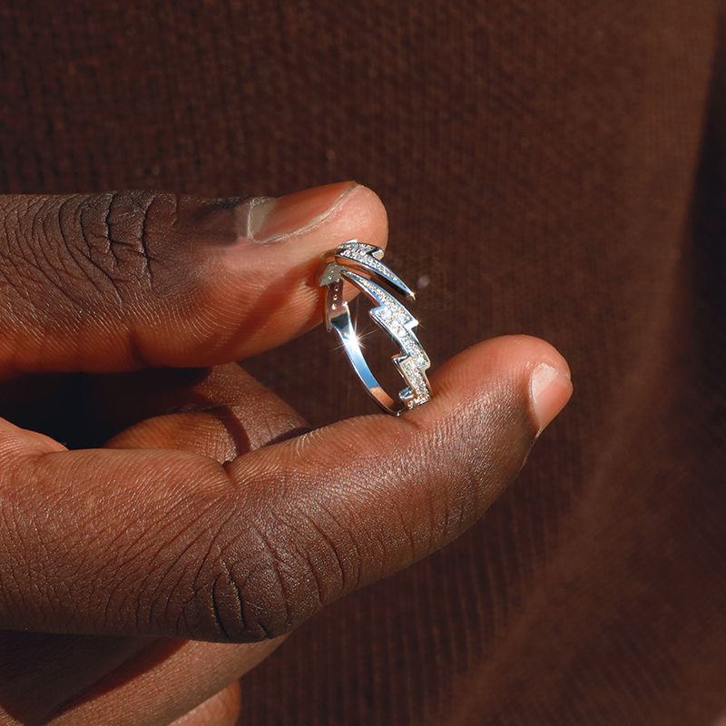 Lightning Open Ring Bold Statement Style With Street Luxury - Image 9