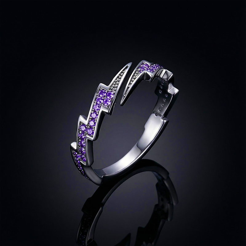 Lightning Open Ring Bold Statement Style With Street Luxury
