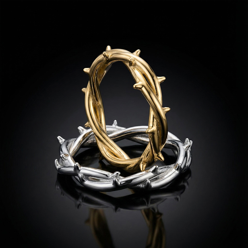 Crown Of Thorns Ring Bold Statement Style With Street Luxury - Image 4