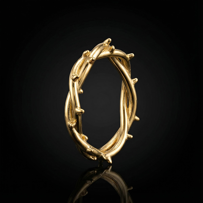 Crown Of Thorns Ring Bold Statement Style With Street Luxury - Image 7