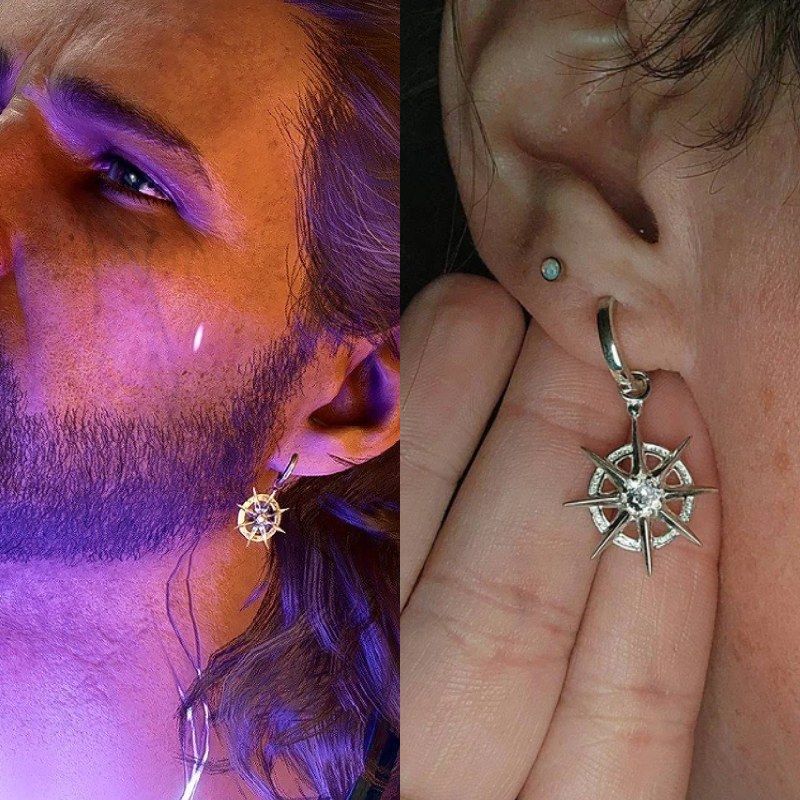 Inspired The Gods Of Magic Symbol Power Earrings With Street Luxury Shine - Image 3