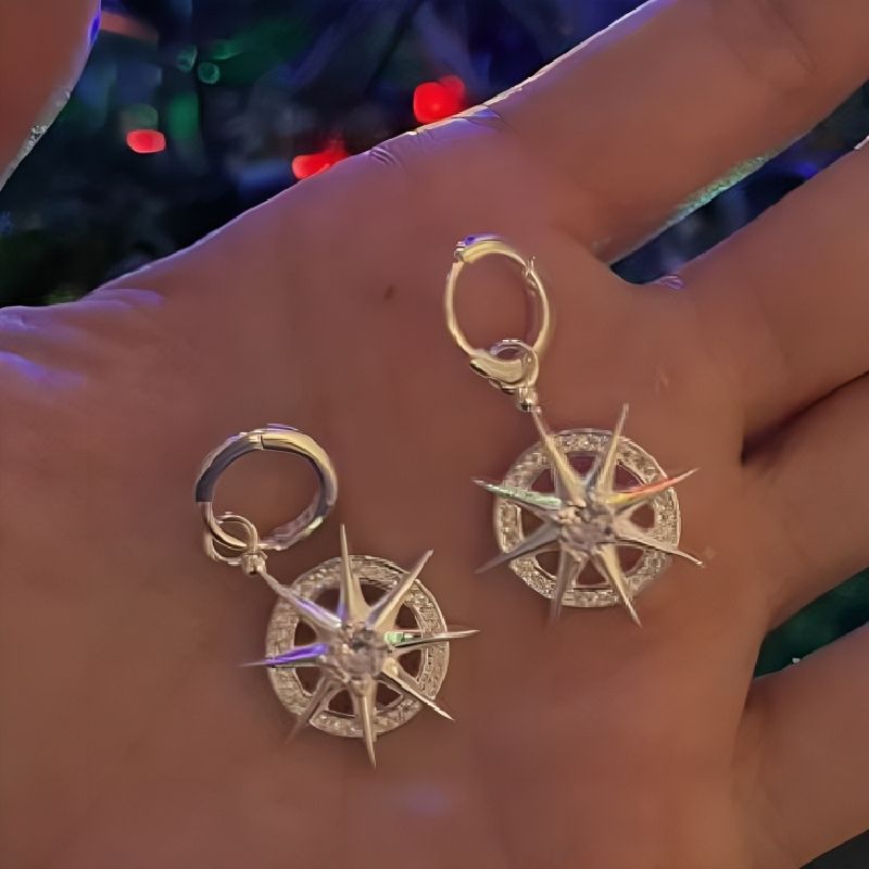Inspired The Gods Of Magic Symbol Power Earrings With Street Luxury Shine - Image 4